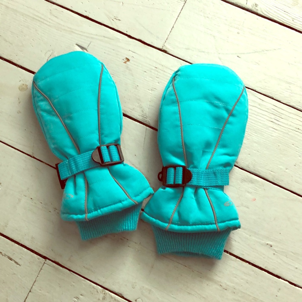 Girls winter snow mittens